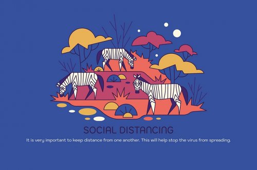 Designer Creates 9 Illustrations  With Animals Giving Advice On The Pandemic And Quarantine