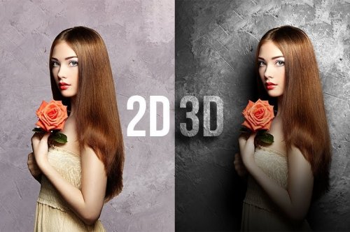 Convert Flat 2D to Real 3D in Photoshop!