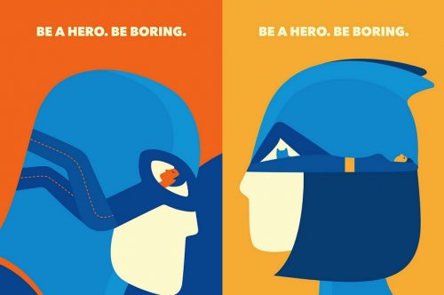These Splendid Hidden-Meaning Ads Encourage People To Be A Hero By Staying At Home