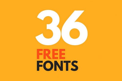 36 FREE FONTS For Headings/Posters/Titles (How To Use Them)