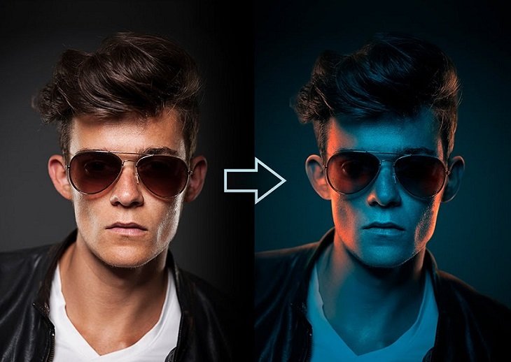 How to Fake Color-Gel Lighting in Photoshop!