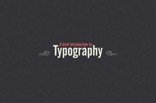 A Brief Introduction To Typography Infographic