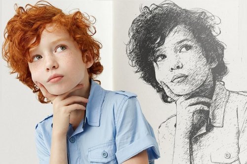 Turn Your Photo into Sketch Easily in Photoshop!