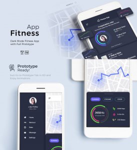 Free The Fitness App UI Kit