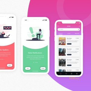 Newsy News Mobile App UI Kit