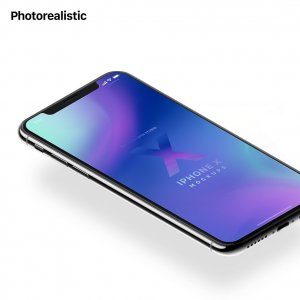 iPhone X Isometric Mockups
