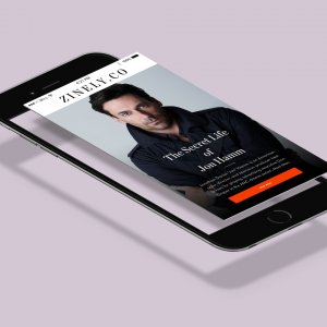 Flying iPhone Mockup