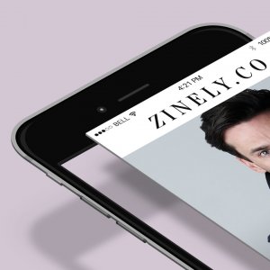 Flying iPhone Mockup