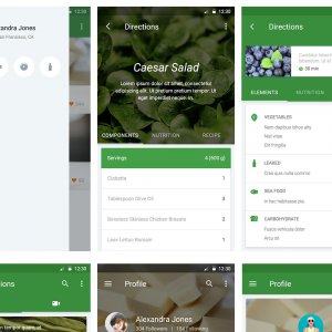 Material UI Kit: Cooking