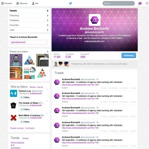 Twitter Profile Template