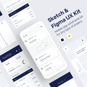 Sketch & Figma Mobile Wireframe Kit