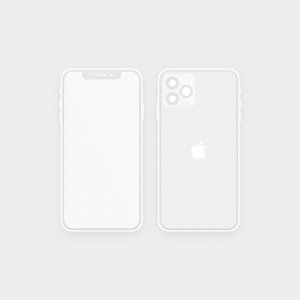 FREE minimal mockup iPhone 11 Pro