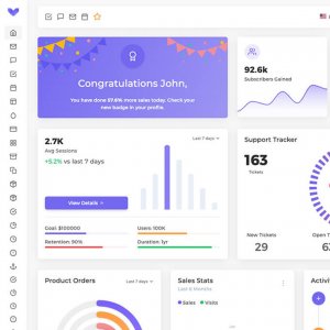 Vuesax Admin Dashboard Template