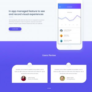 Virtual reality startup landing page UI kit Freebie