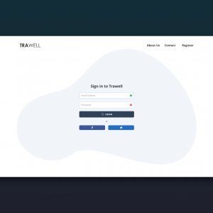 Trawell Login & Registration Pages