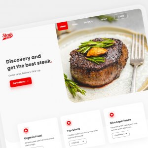 Steak House Landing Page