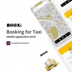 Booxi Booking for Taxi Mobile Application - UI Kit