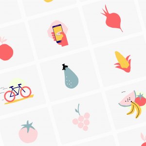 Fruit and vegetable Illustrations