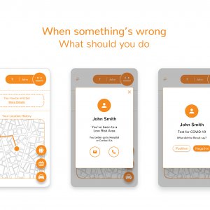 Soteria - COVID19 App UI
