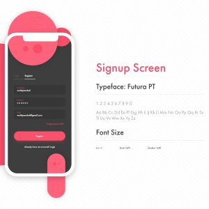Mobile App Login Screen UI Kit