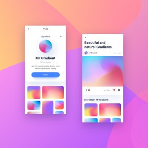 Gradient Profile Social Network