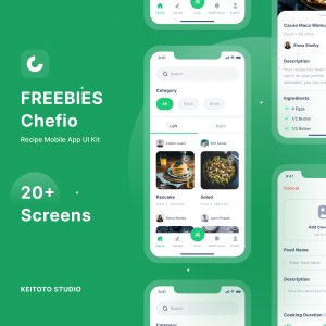 Chefio - Recipe App UI Kit