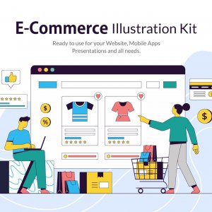 E-Commerce Illustration Kit (Free)