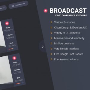 Multipurpose Broadcast Video Conference UI