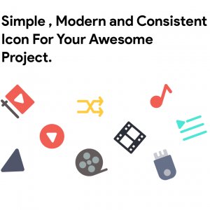 50 Multimedia Flat Icon