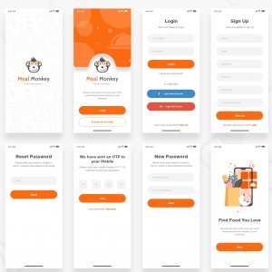 Food Delivery Free UI Kit for Adobe XD