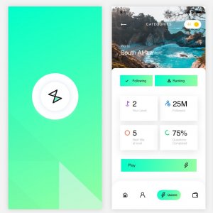 Trivia App Free UI Kit for Adobe XD