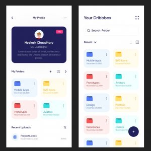 Dribbox Online Cloud Storage for Figma