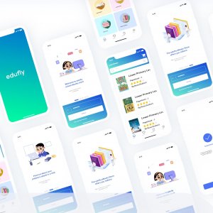 Edufly - Online eBook Store UI Kit for Adobe XD