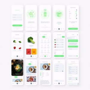 Fresh Food UI Kit for Adobe XD