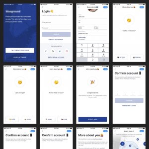 Find a Roommate Free UI Kit for Sketch