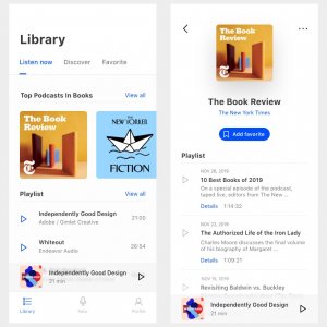 Podcast App UI Kit for Adobe XD