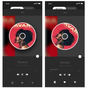Music App Player for Adobe XD