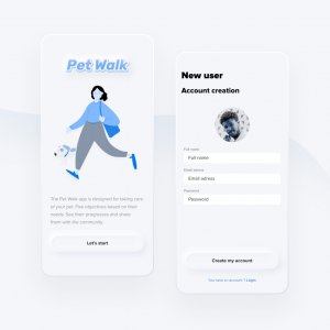 Pet Walk App UI Kit for Figma