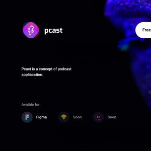 pcast - Podcast App for Figma