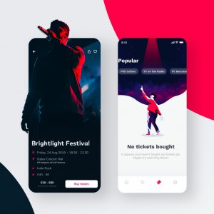 Ticketapp - Figma and Sketch Template