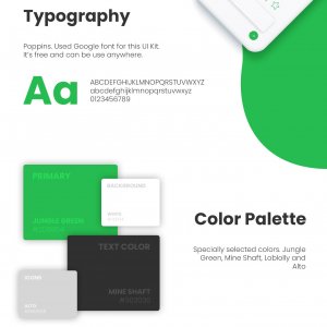 Green Taxi Free App UI Kit