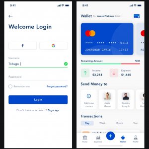 Busines - Bank App for Sketch