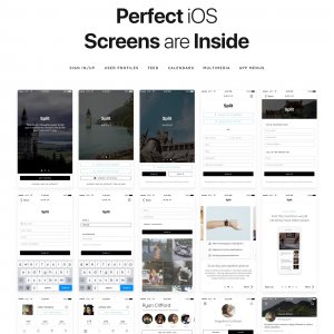 Split iOS UI Kit for Sketch