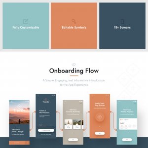 Tractiv Free UI Kit for Adobe XD