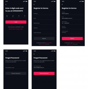 App Login Screens UI Kit