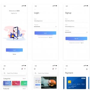 Bolt E-commerce App UI Kit