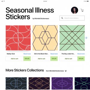 Stickers Shop App UI Kit
