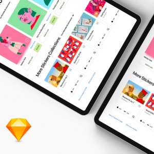 Stickers Shop App UI Kit