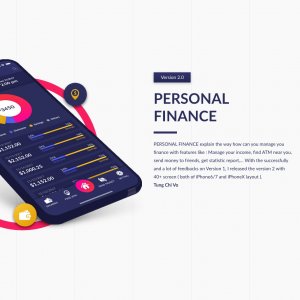Personal Finance App For Adobe XD