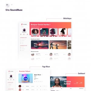 SoundBuzz Music App Free UI Kit